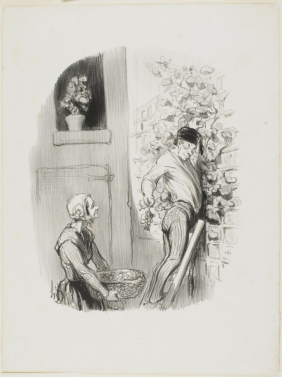 Druesamleren, fra Les Bons Bourgeois af Honoré Victorin Daumier