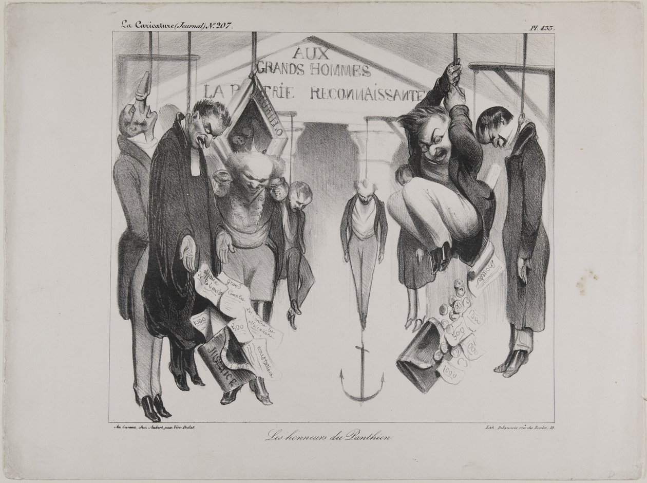 The Honours of the Pantheon, plade 433 af Honoré Victorin Daumier