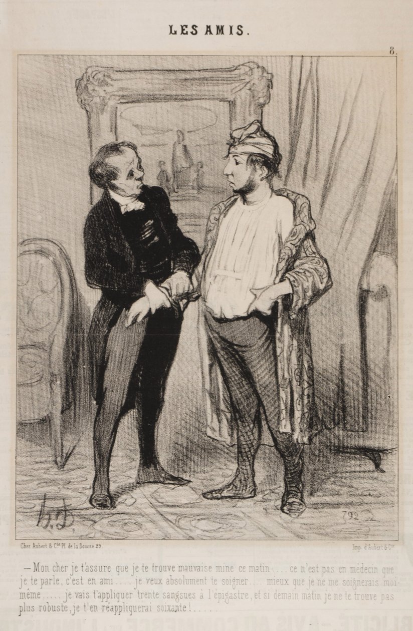 Min kære, jeg forsikrer dig, at du ikke ser godt ud her til morgen... af Honoré Daumier