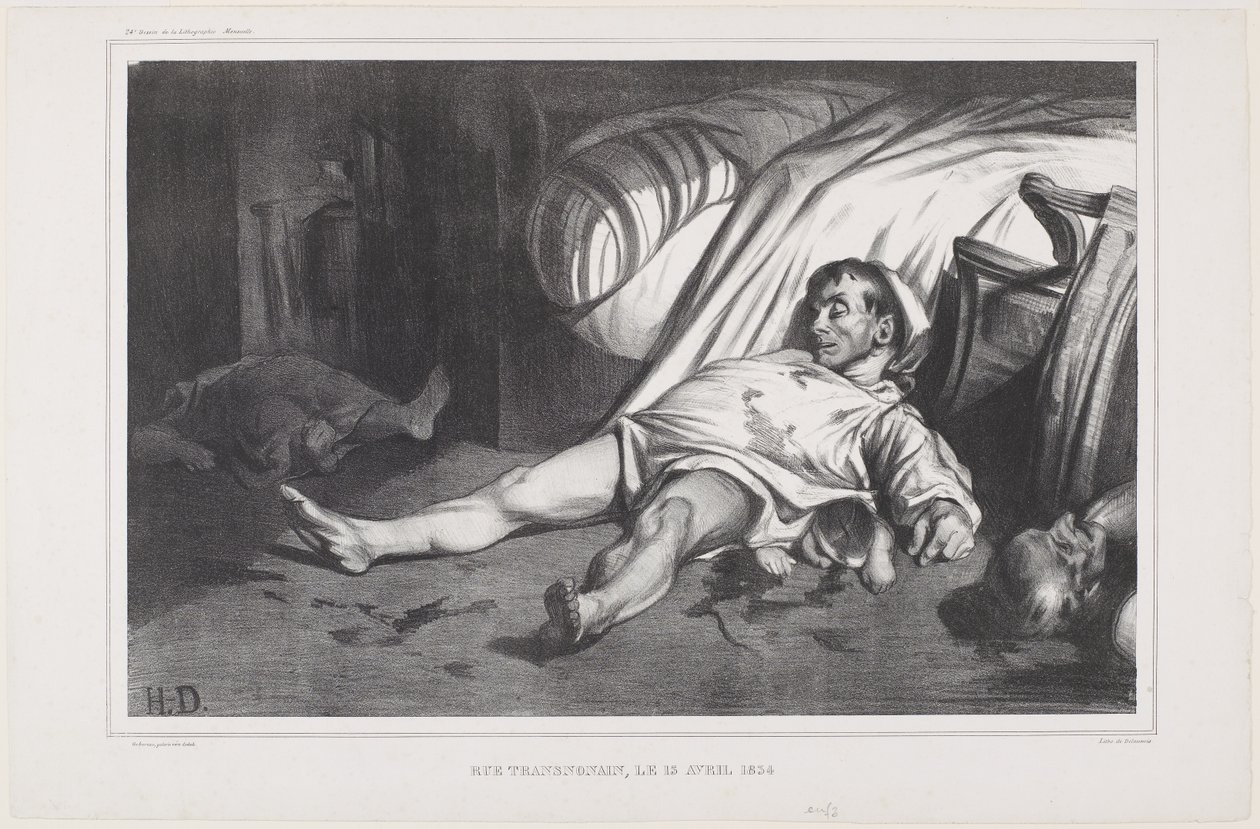 Rue Transnonain, 15. april 1834, 1834 af Honoré Daumier