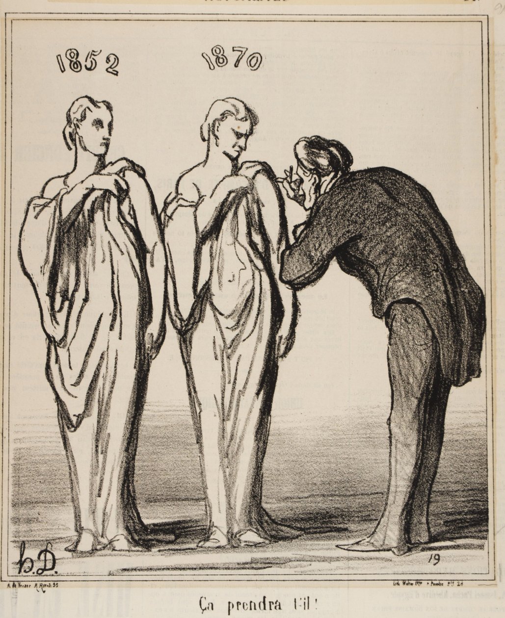 Vil det tage, 1870 af Honoré Daumier