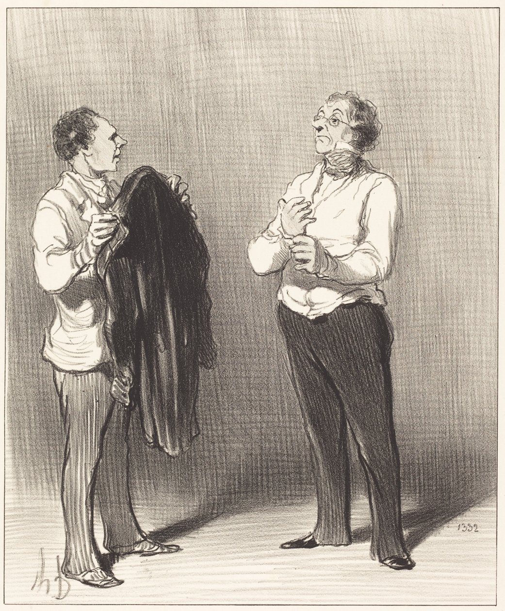 (Tjeneren) - Herren ville gøre klogt i... af Honoré Daumier