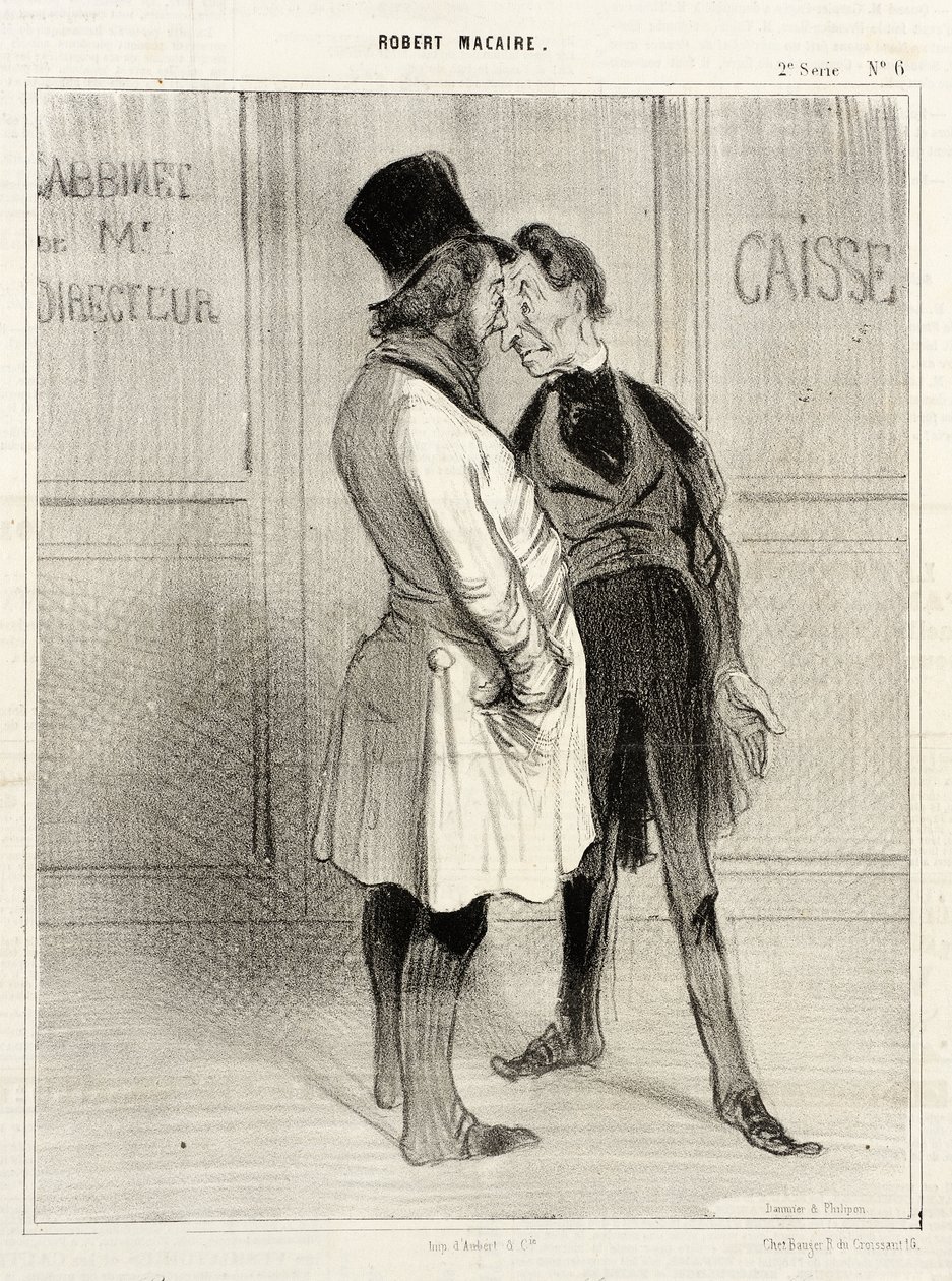 (Robert) Nå, min kære direktør... af Honoré Daumier