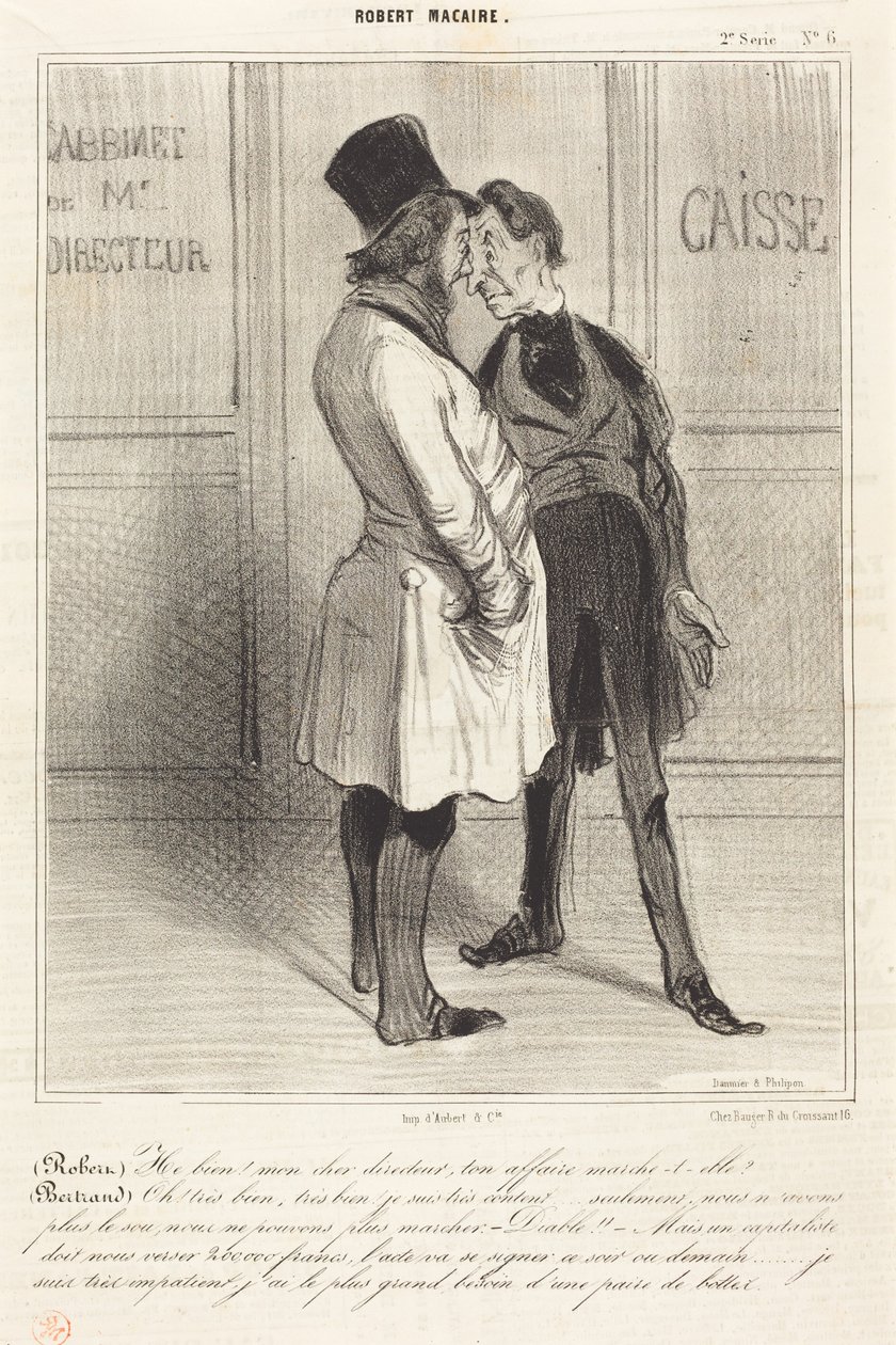(Robert) Nå, min kære direktør... af Honoré Daumier