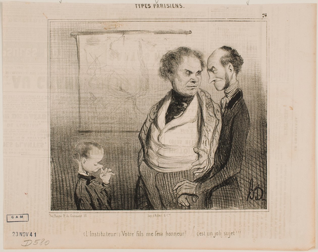 (Lærer): Din søn vil gøre mig stolt... af Honoré Daumier