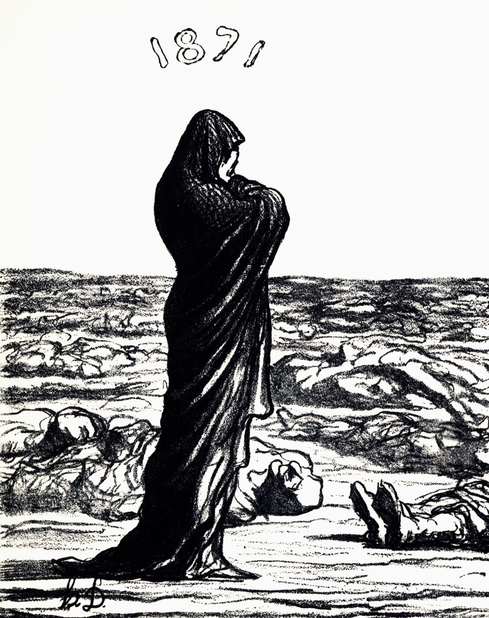 1871, Allegori (litho) af Honoré Daumier