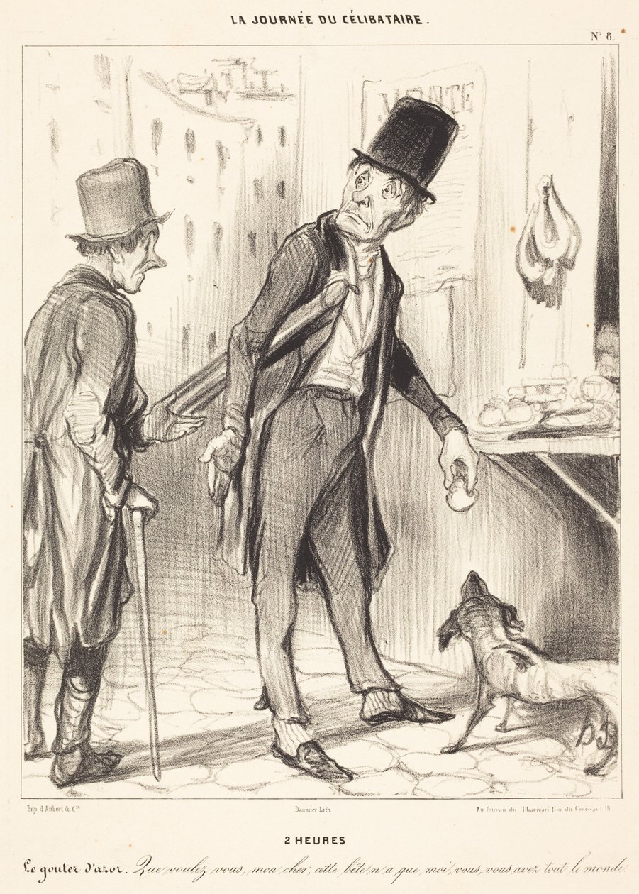 Klokken 2 af Honoré Daumier