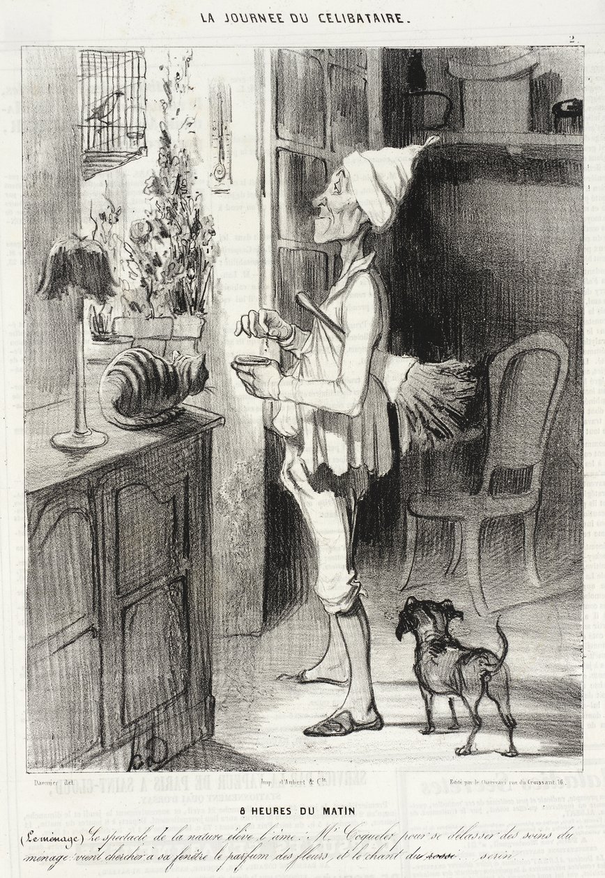 Klokken 8 om morgenen af Honoré Daumier