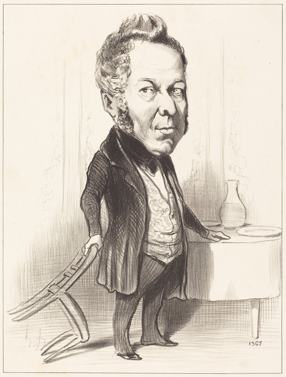 A.P.F. Deslongrais af Honoré Daumier