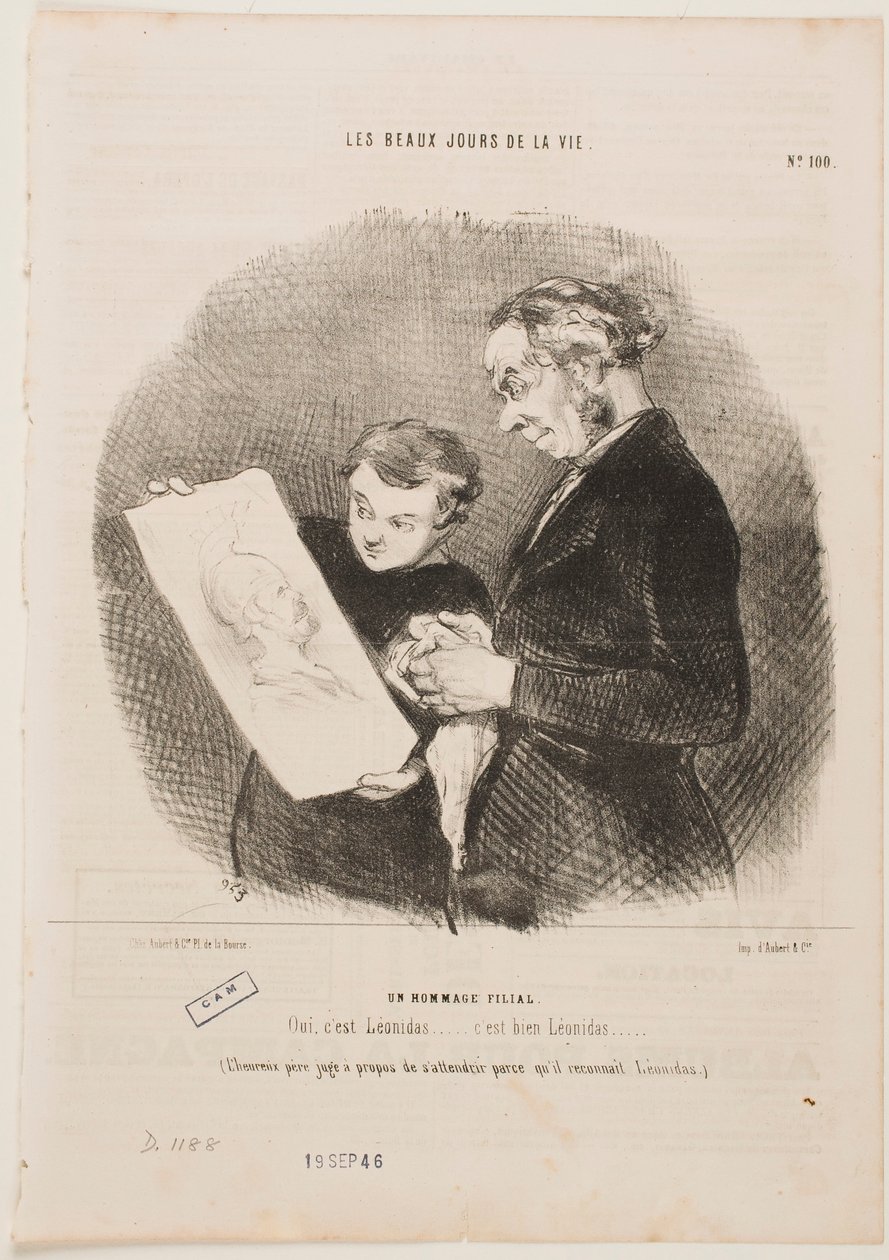 En sønlig hyldest af Honoré Daumier