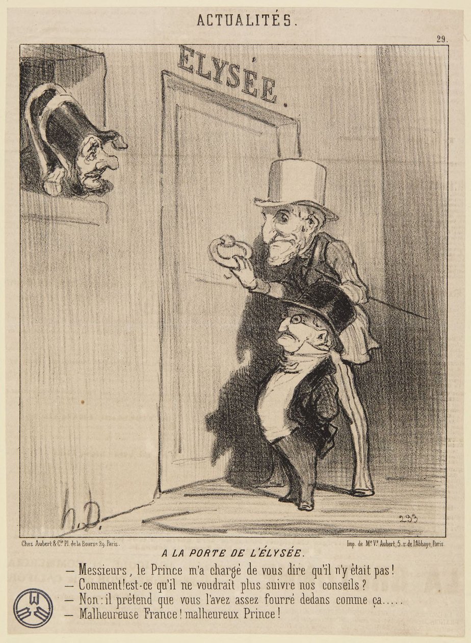 „Ved Élysées port“ af Honoré Daumier