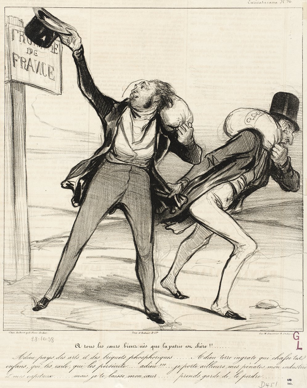 Fædrelandet er kært for alle velbyrdige hjerter!!... af Honoré Daumier
