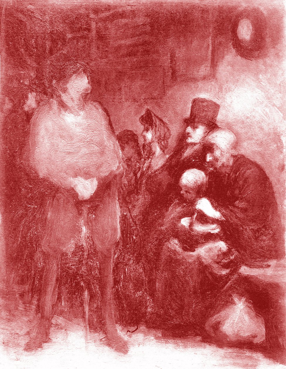 Et venteværelse, udstilling Daumier på Galerie Durand-Ruel i 1878 af Honoré Daumier
