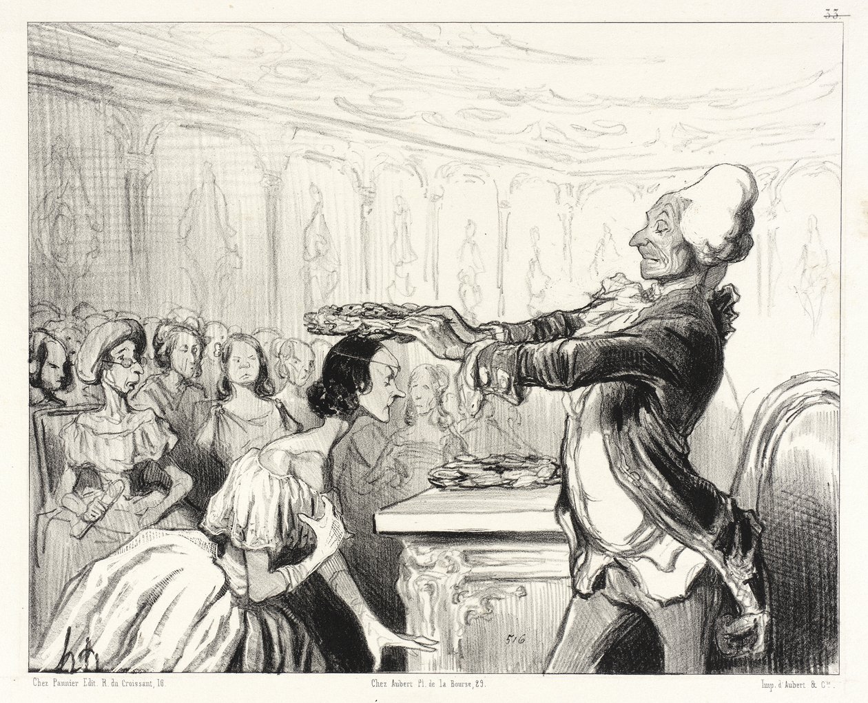 Kvindernes akademi af Honoré Daumier