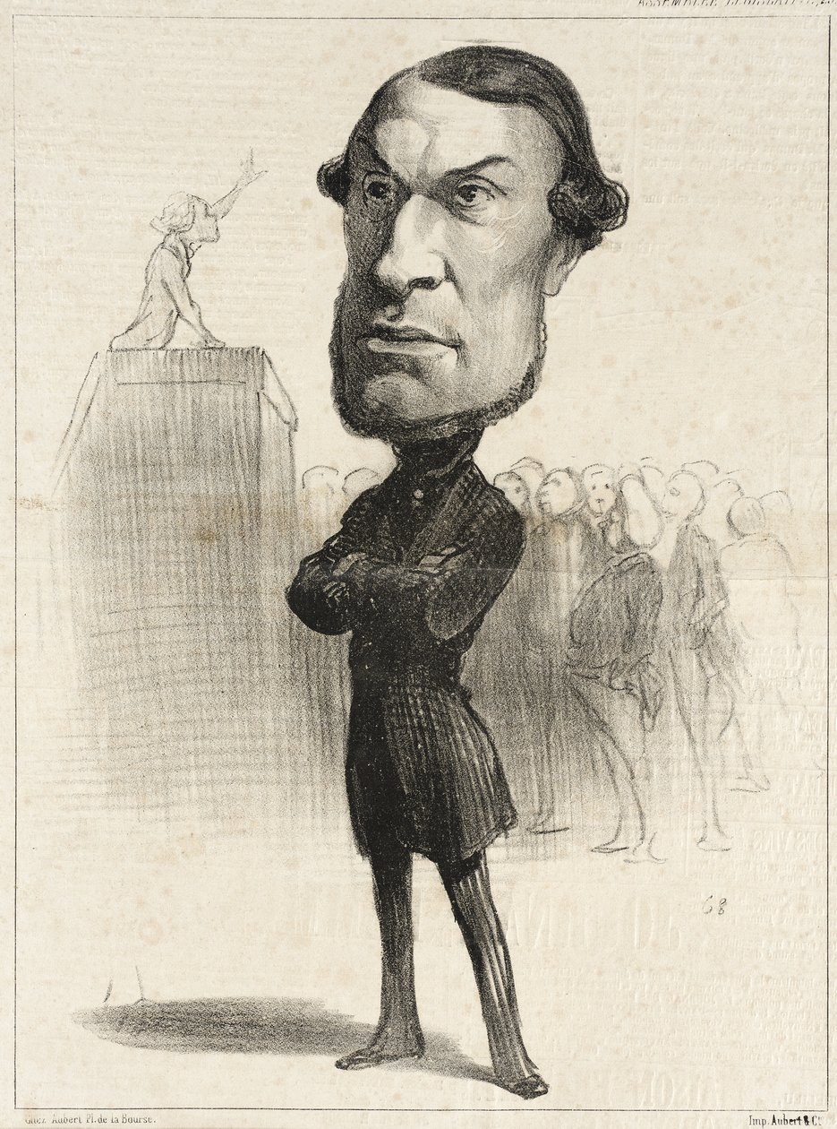 Achille Fould af Honoré Daumier