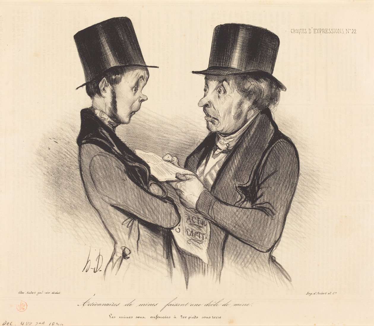 Mineaktionærer... af Honoré Daumier
