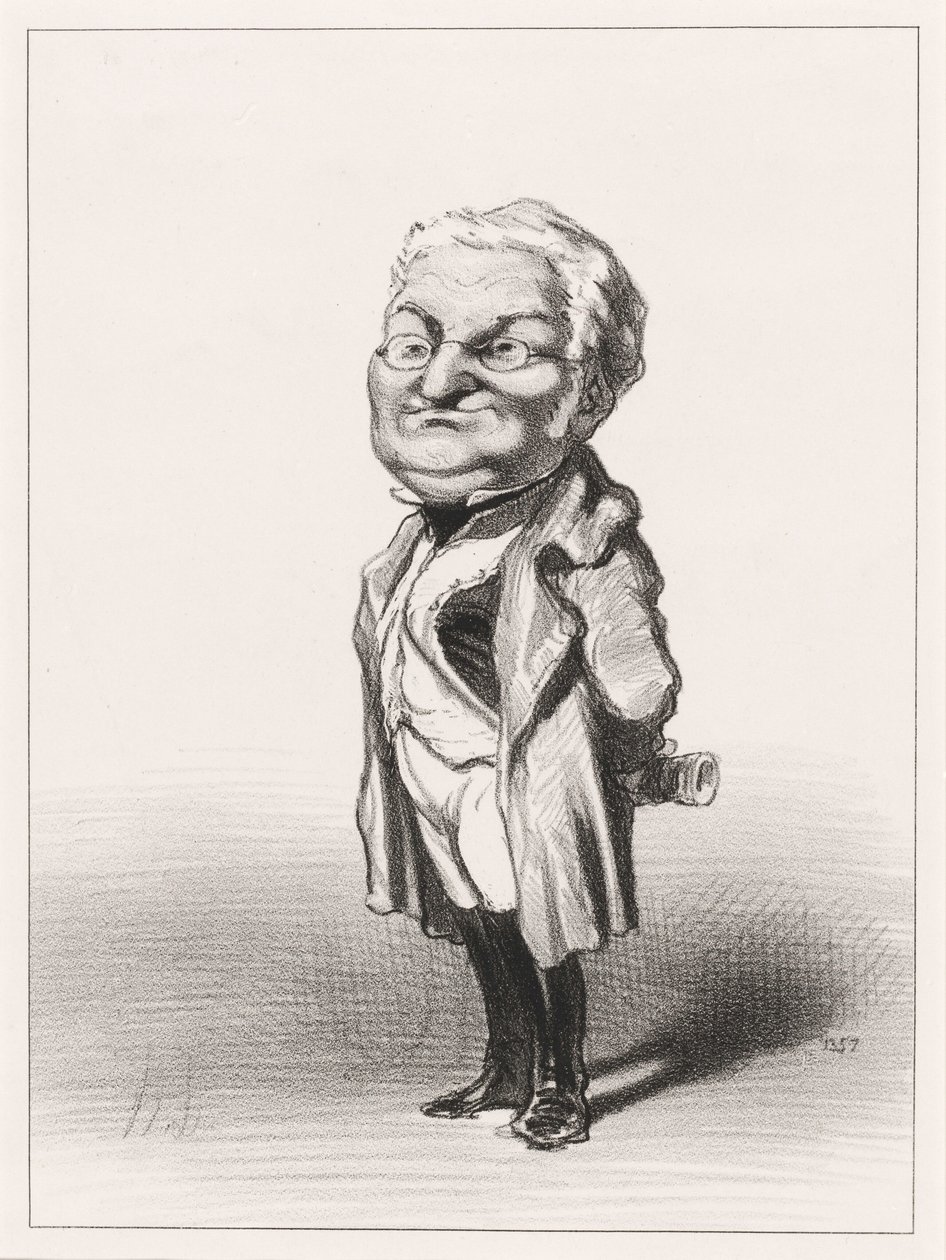Adolphe Thiers af Honoré Daumier