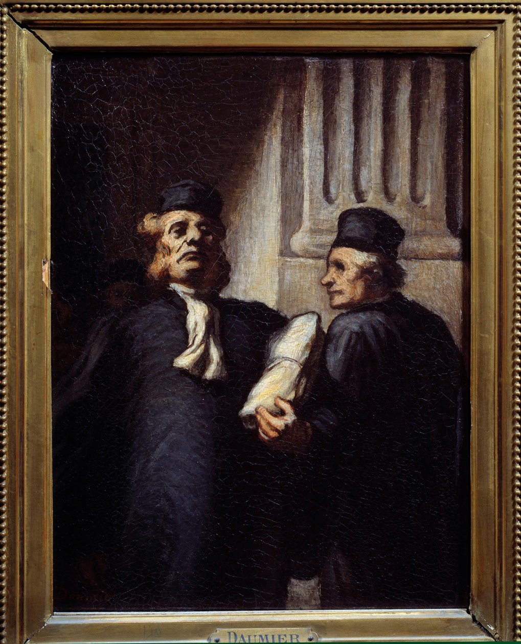 Efter høringen har begge advokater. Maleri af Honore Daumier (1808 - 1879) af Honoré Daumier