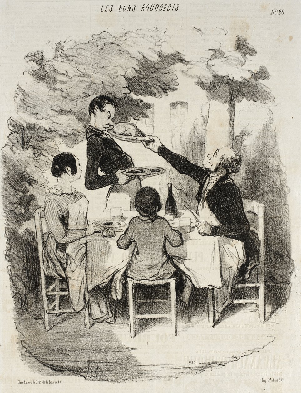 Ah! Han er frisk... af Honoré Daumier