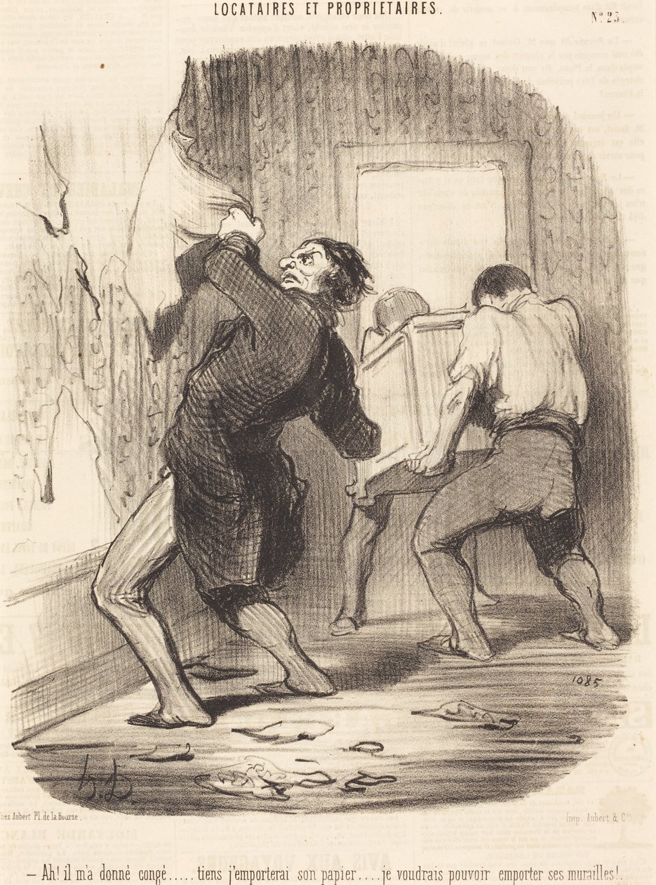Ak! Han har afskediget mig... af Honoré Daumier