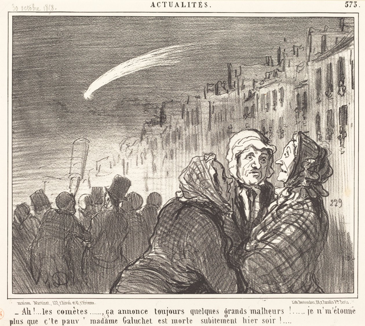 Ah!... kometerne... af Honoré Daumier