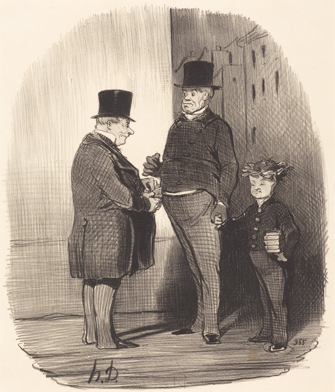 Ah! De er stærk i latinske vers, unge mand... af Honoré Daumier