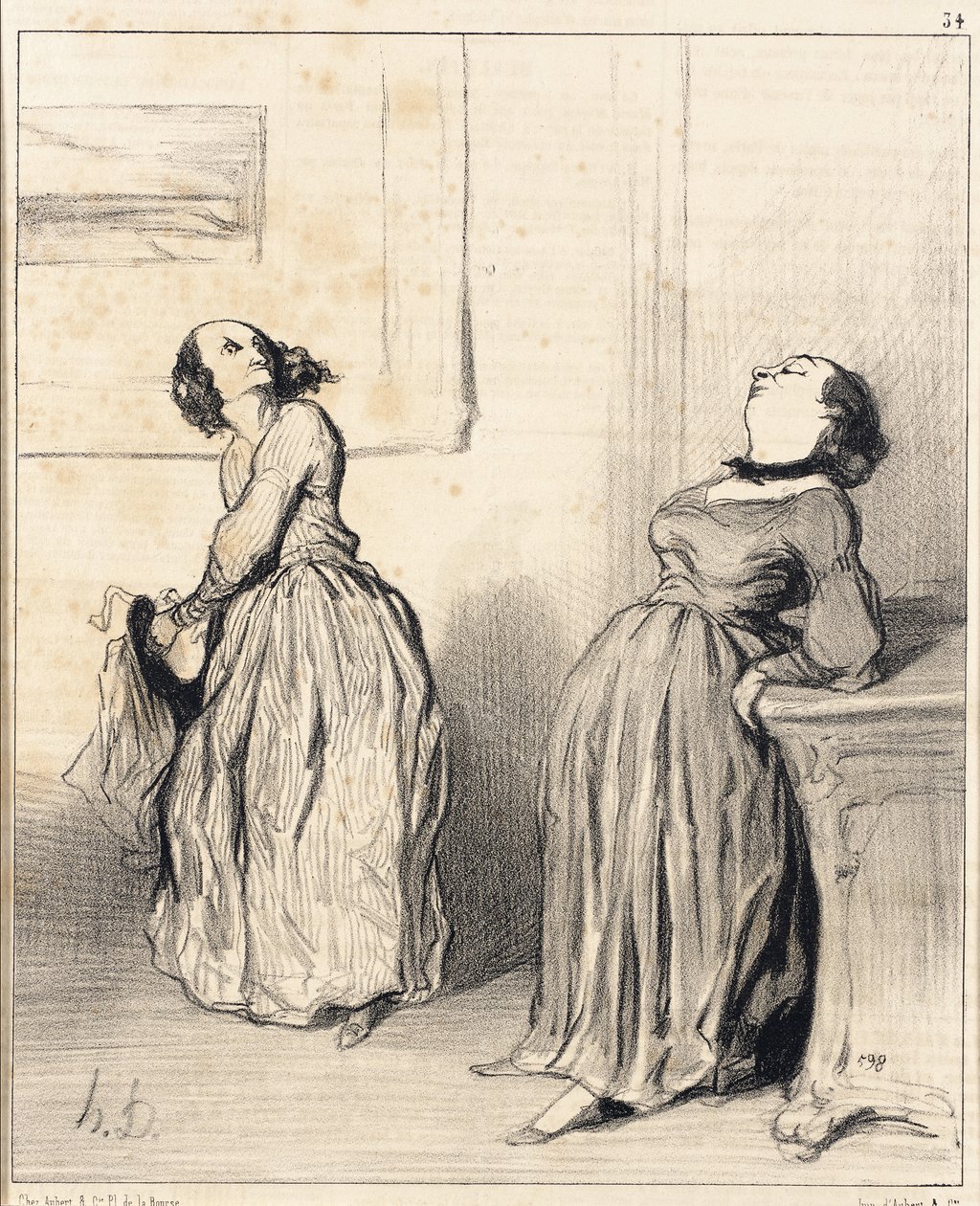 Åh! Synes De, at min seneste roman ikke helt er... af Honoré Daumier