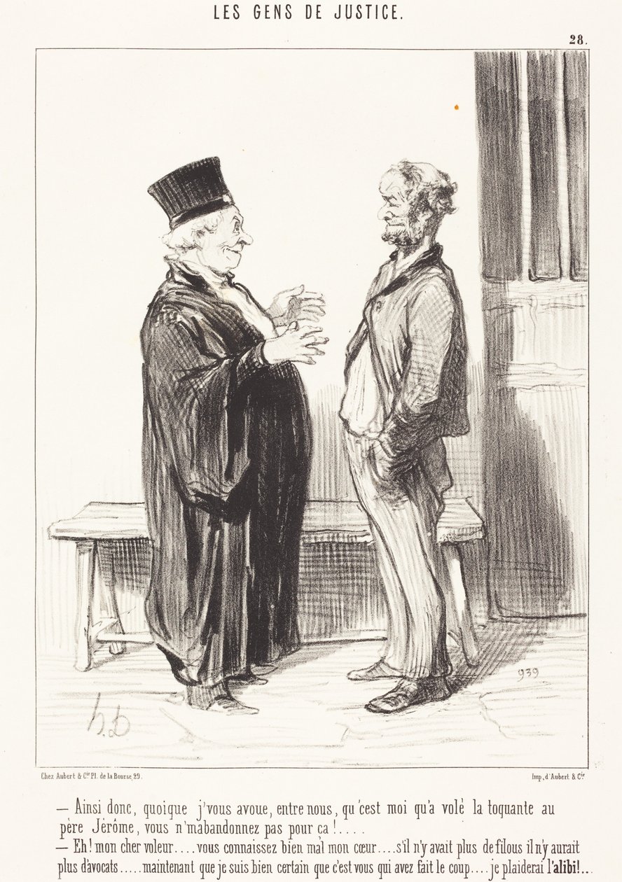 Således, skønt jeg indrømmer over for Dem ... af Honoré Daumier