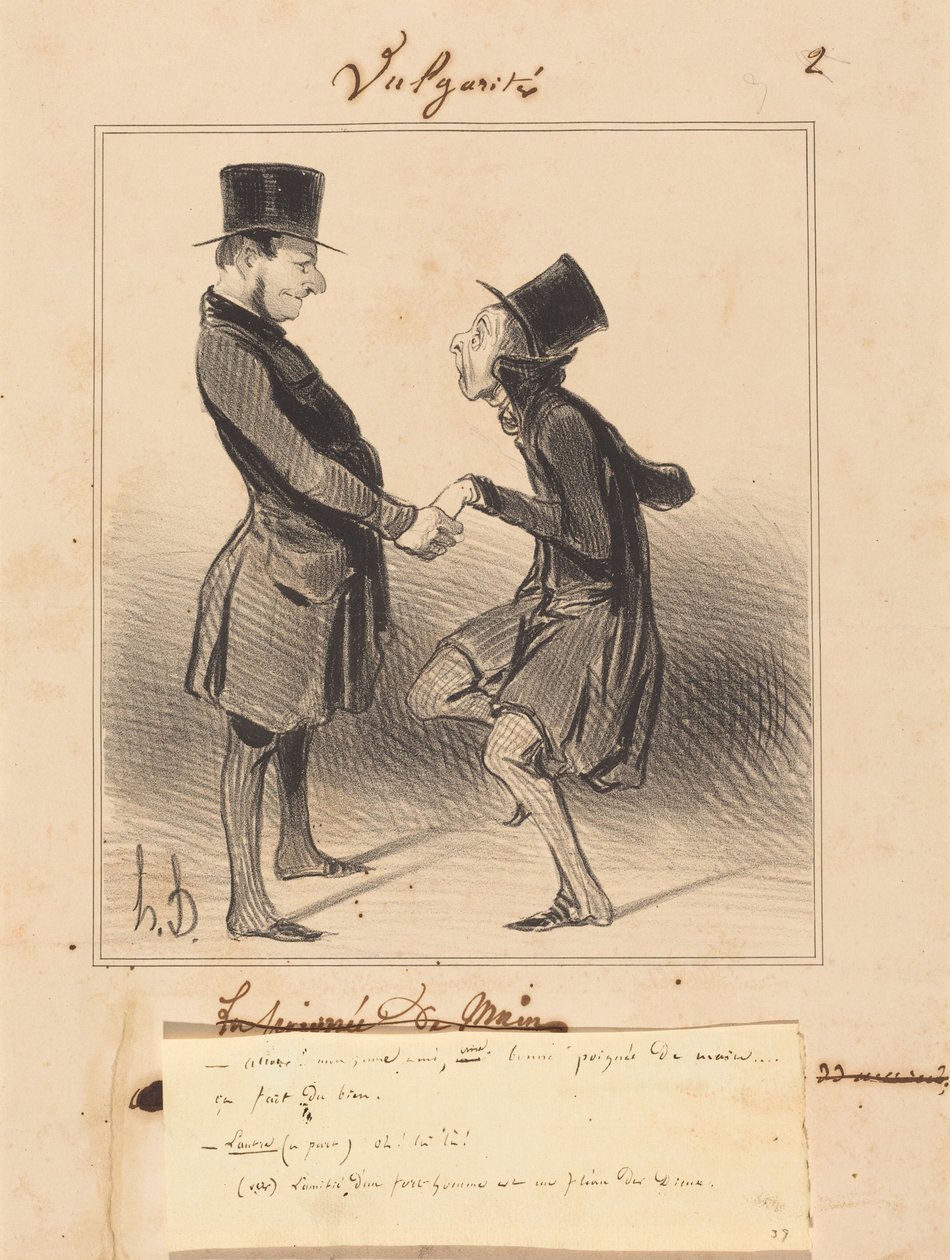 Kom så! Min unge ven, et godt håndtryk... af Honoré Daumier