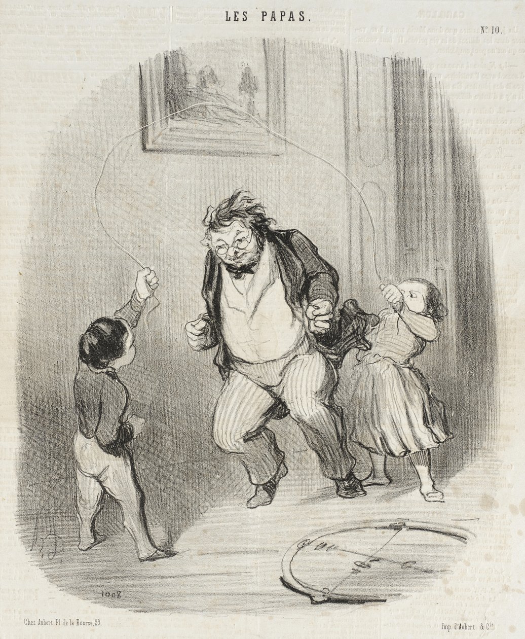 Kom nu, far... endnu... toogtredive omgange! af Honoré Daumier