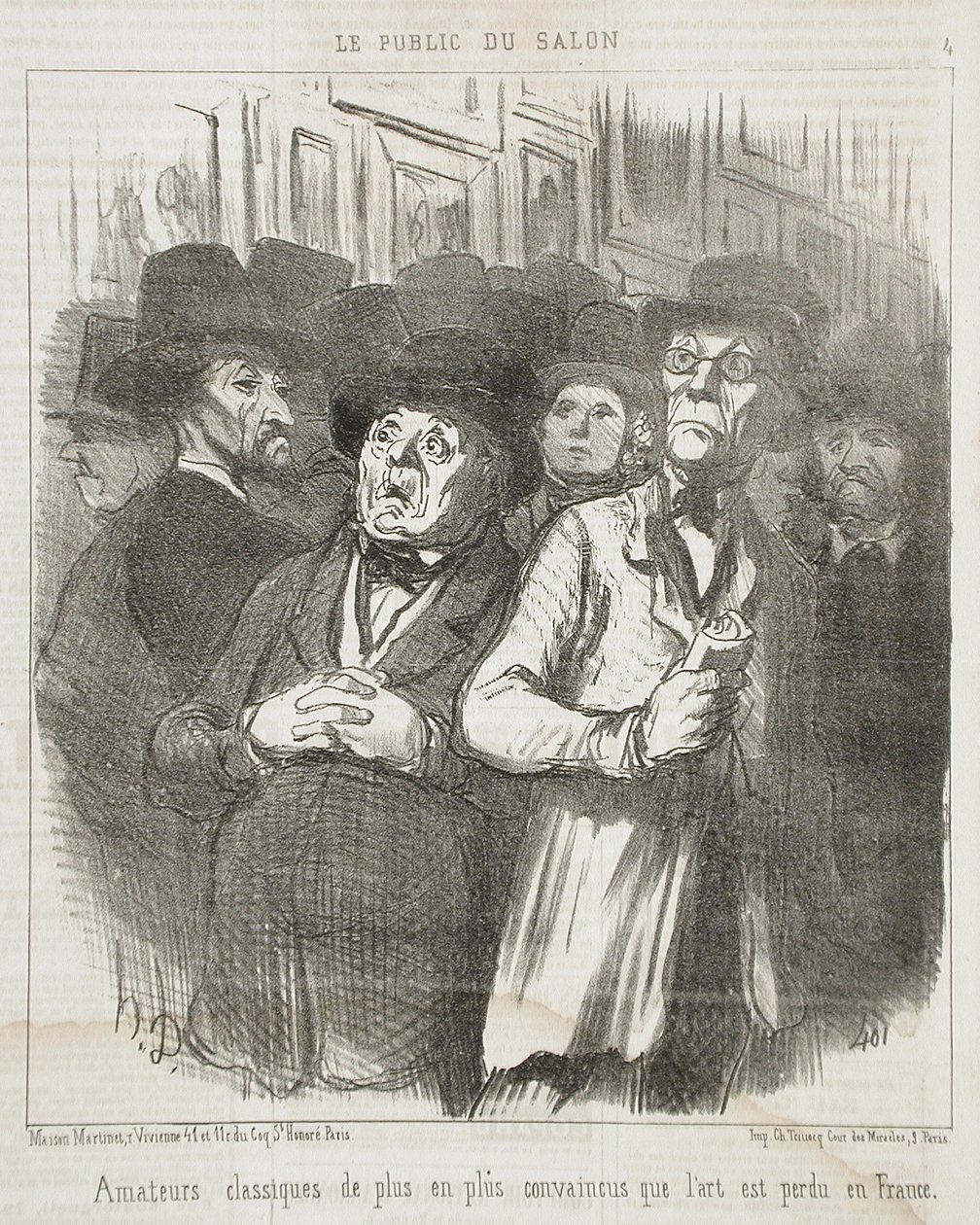 Klassiske amatører... overbeviste... af Honoré Daumier