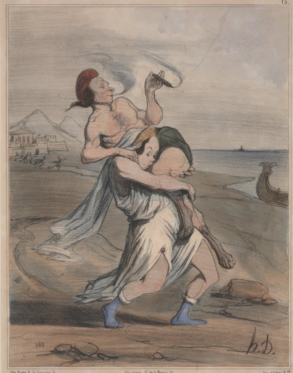 Oldtidshistorie, nr. 13: The Abduction of Helen (Ancient History, nr. 13: The Abduction of Helen) af Honoré Daumier
