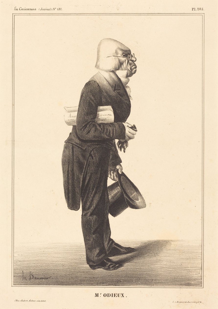 Antoine Odier af Honoré Daumier