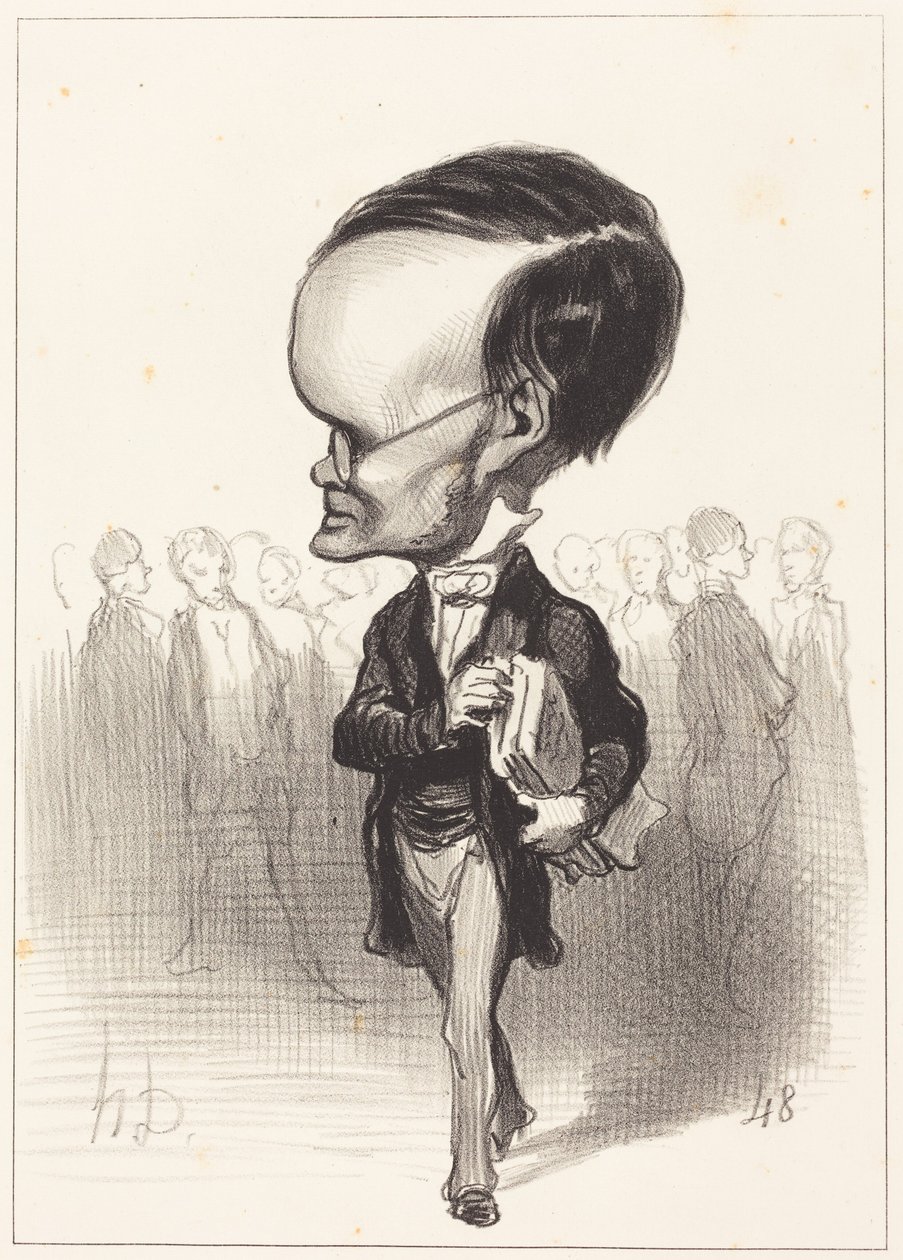 Arm. Jacques Lherbette af Honoré Daumier