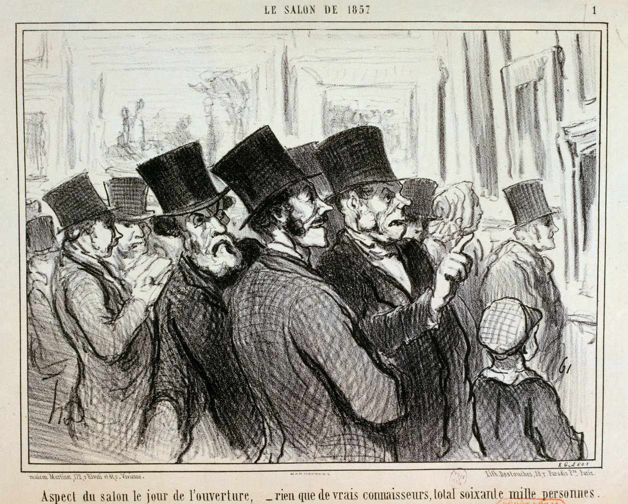 Sådan så messen ud på åbningsdagen... / 1. af Honoré Daumier