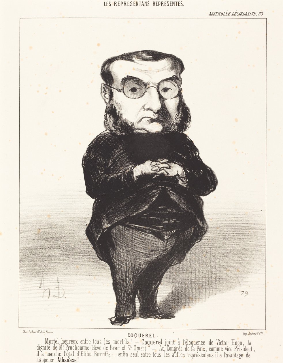 Ath. L. Charles Coquerel af Honoré Daumier