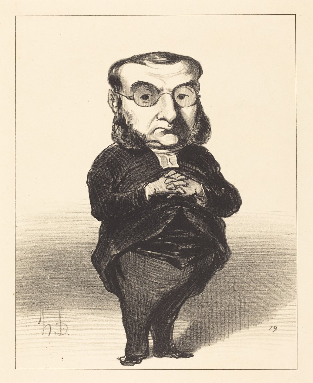 Ath. L. Charles Coquerel af Honoré Daumier