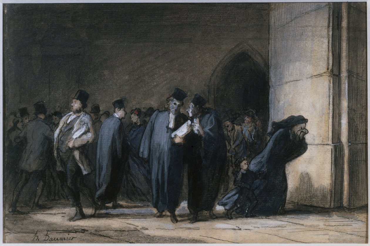 I retsbygningen af Honoré Daumier