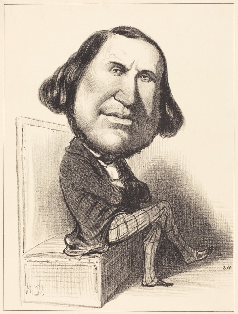 Auguste Avond af Honoré Daumier