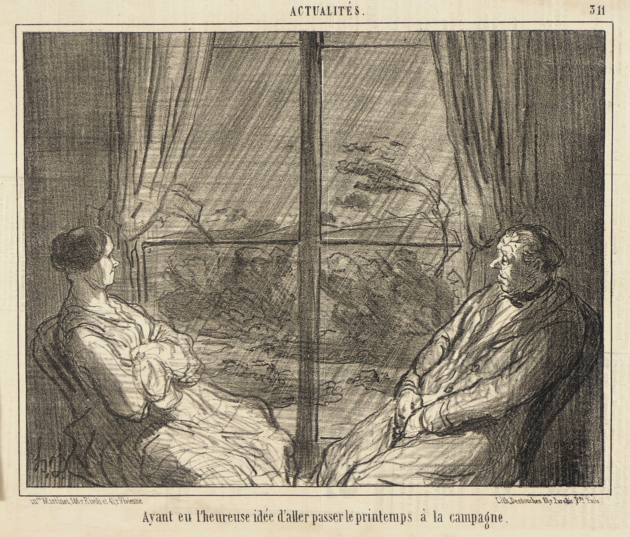 Efter at have fået den lykkelige idé at tilbringe foråret på landet af Honoré Daumier