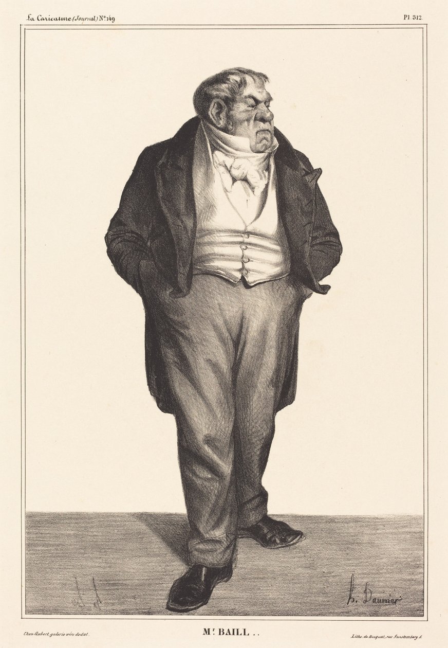 Baillot af Honoré Daumier