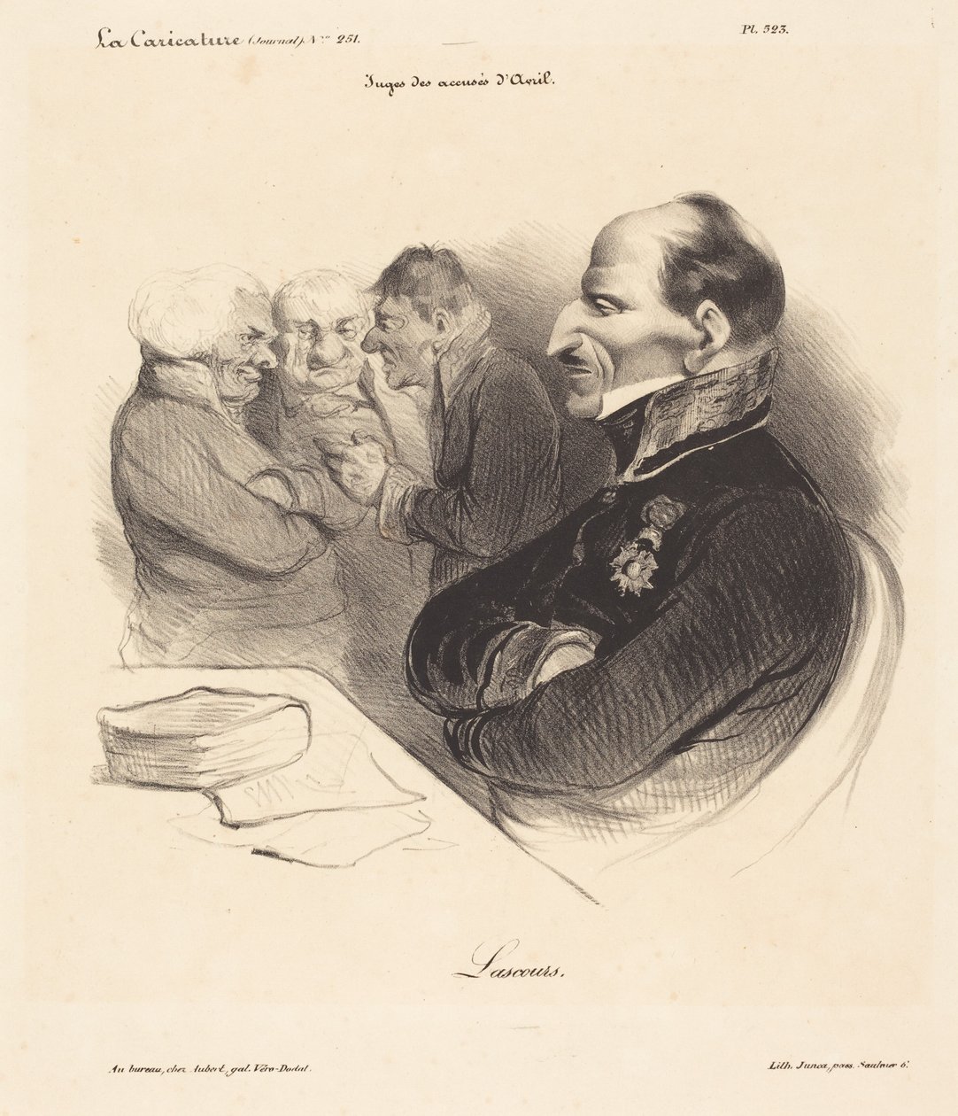 Baron de Lascours af Honoré Daumier