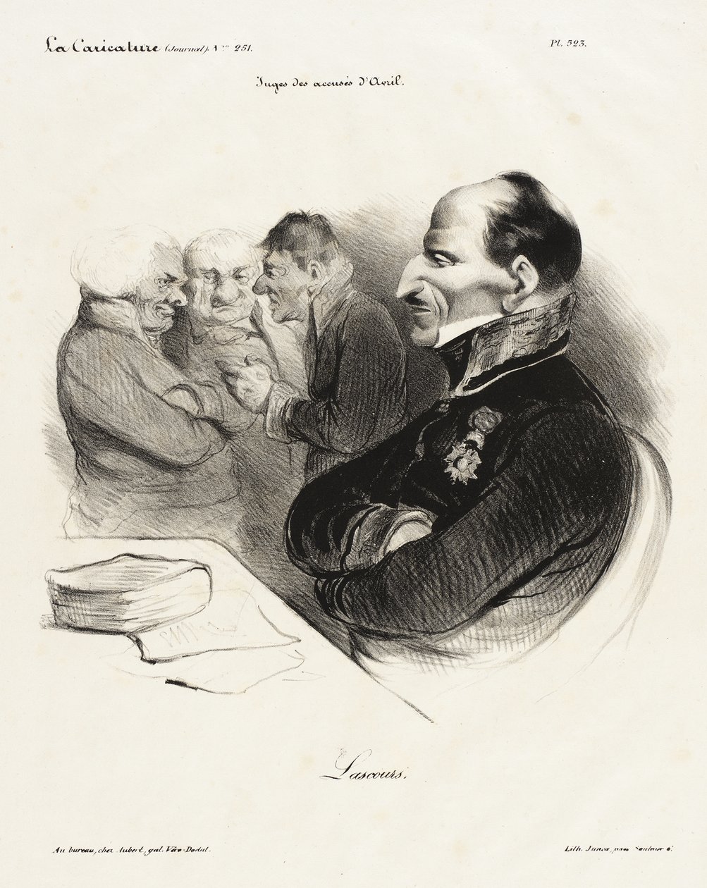 Baron de Lascours af Honoré Daumier