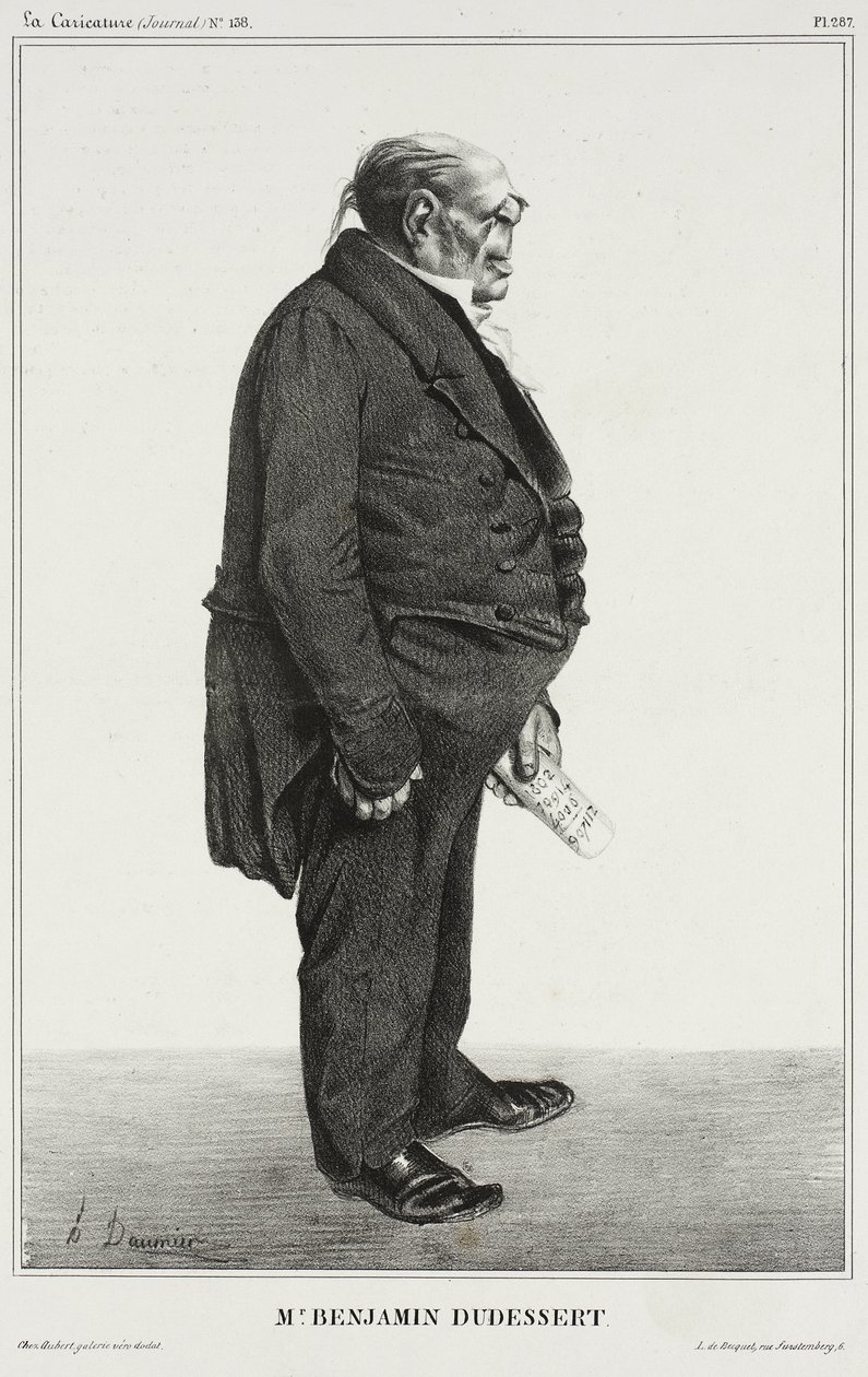 Benjamin Dudessert af Honoré Daumier