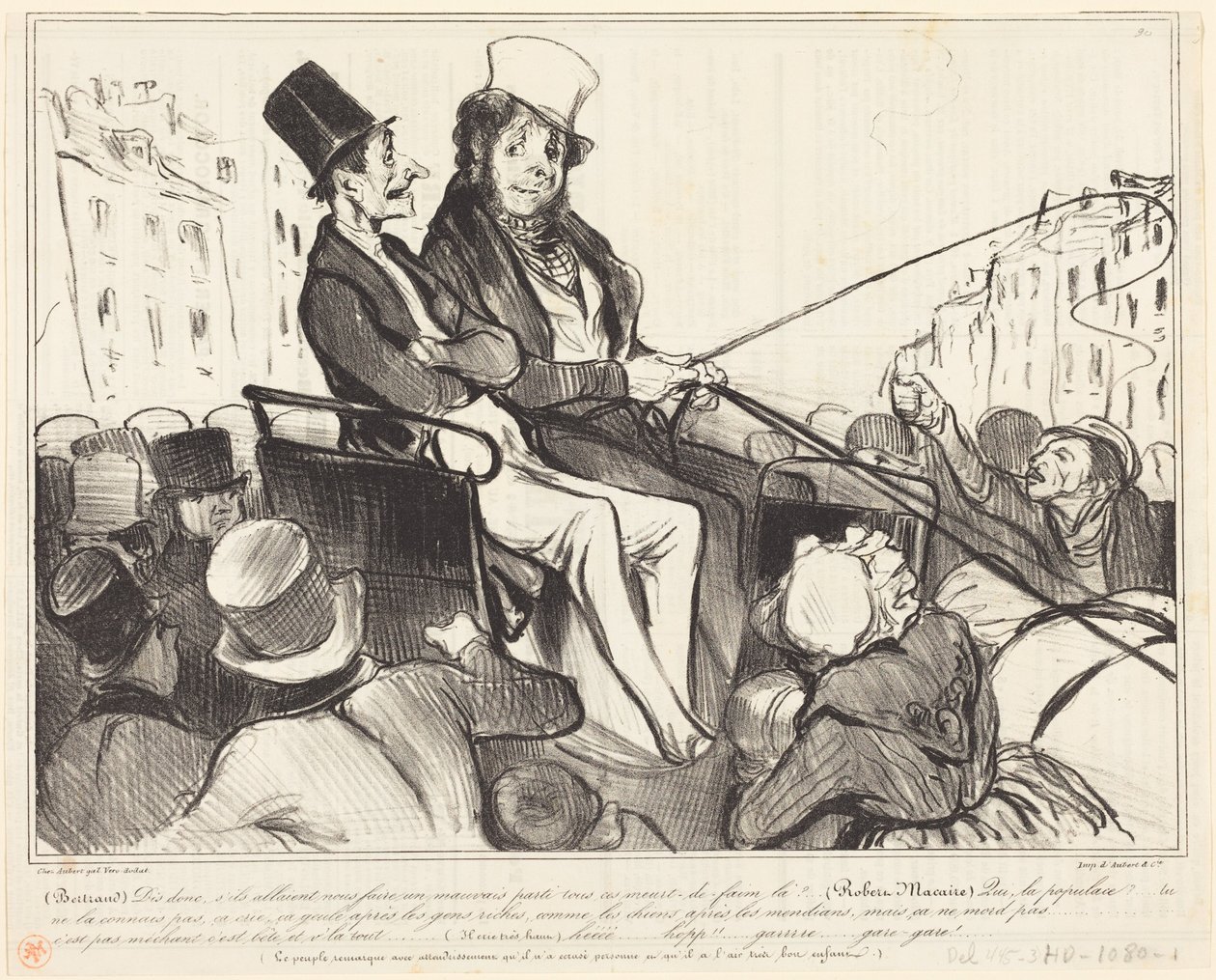 Bertrand, hør nu, hvad nu hvis de skulle... af Honoré Daumier