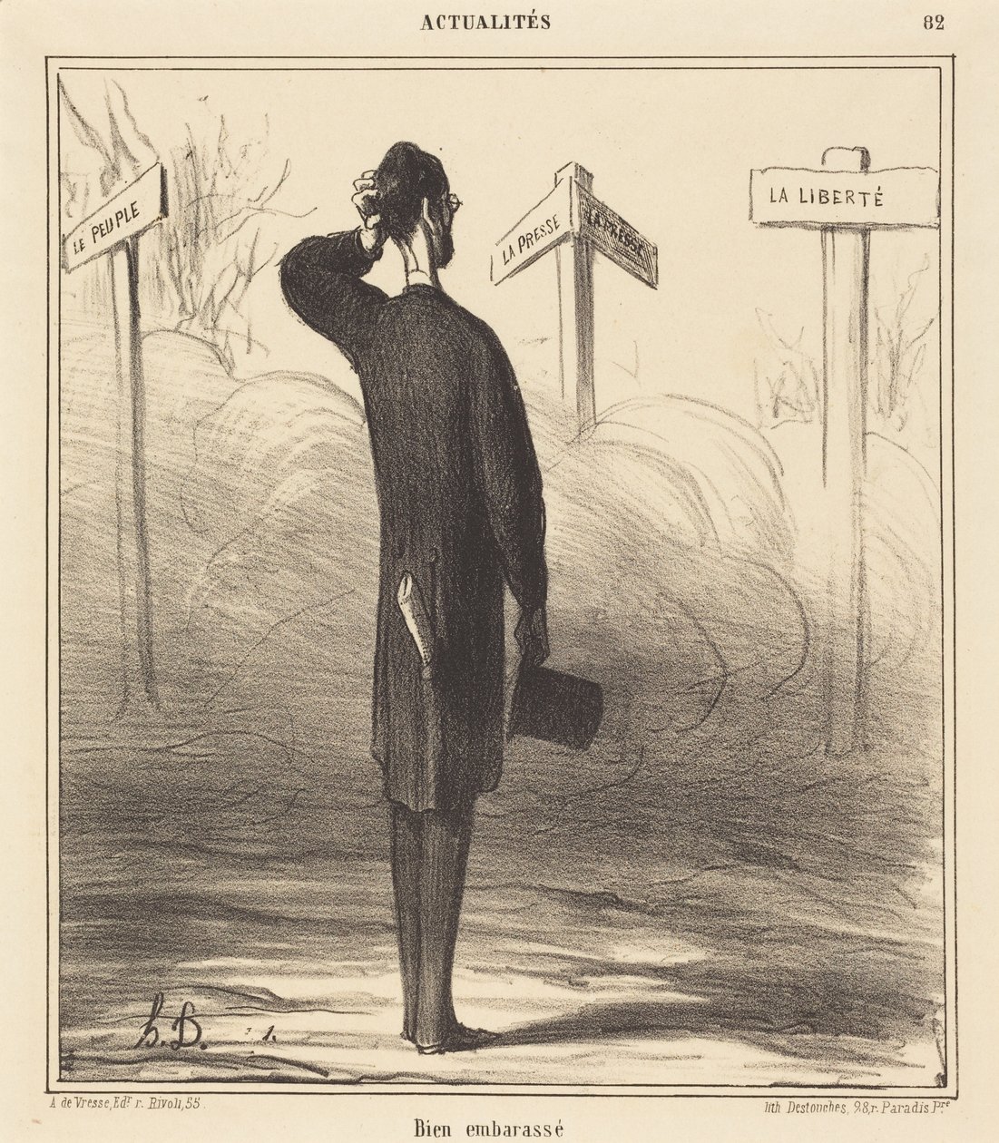Meget forlegen af Honoré Daumier