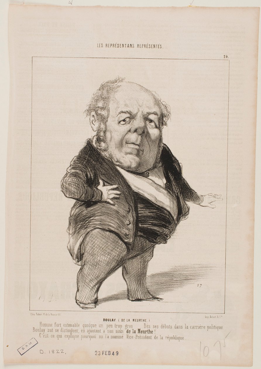 Boulay (de la Meurthe) af Honoré Daumier
