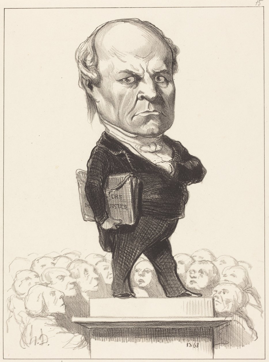 C.H. Odilon Barrot af Honoré Daumier