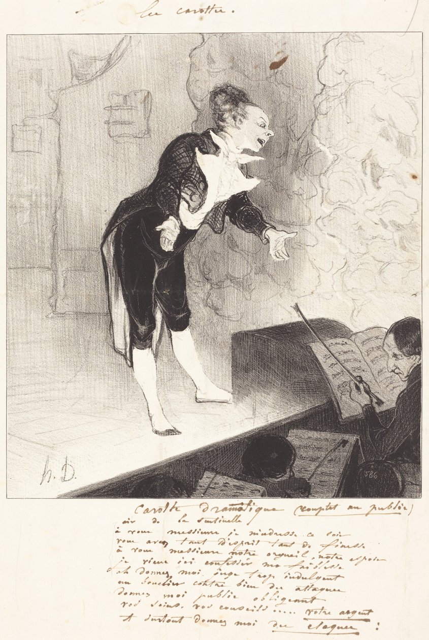 Dramatisk gulerod af Honoré Daumier