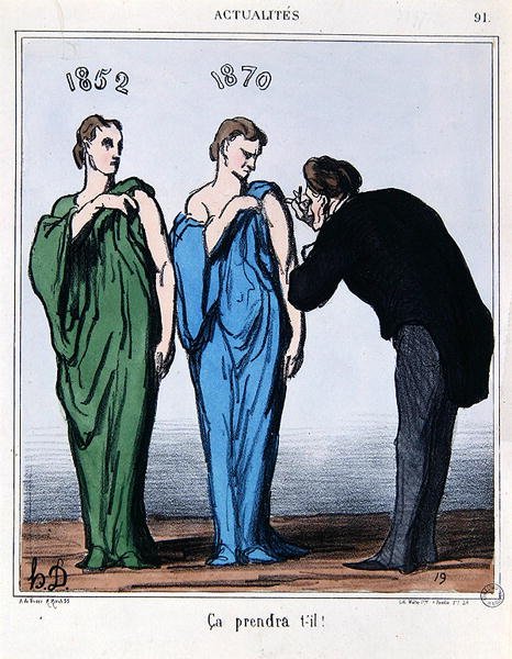 Tegnefilm om folkeafstemningen den 8. maj 1870, fra 
